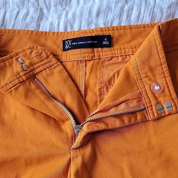 EUC NY&C SHORTS. SIZE 8. Burnt Orange Color - Picture 3 of 5